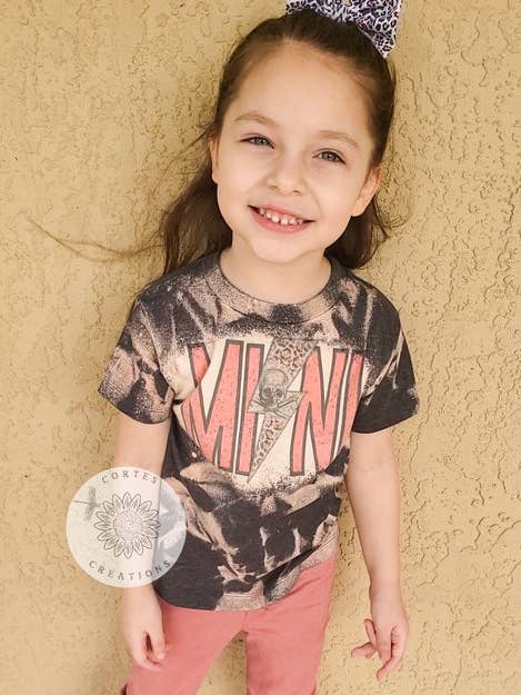 Mini Bleached Shirt for wholesale by The Caffeinated Mama Co