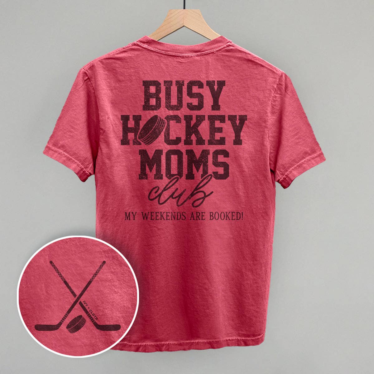 Ivy + Cloth - Vente Sweat-shirt à imprimés – femme - Busy Hockey Moms Club (impression arrière)2