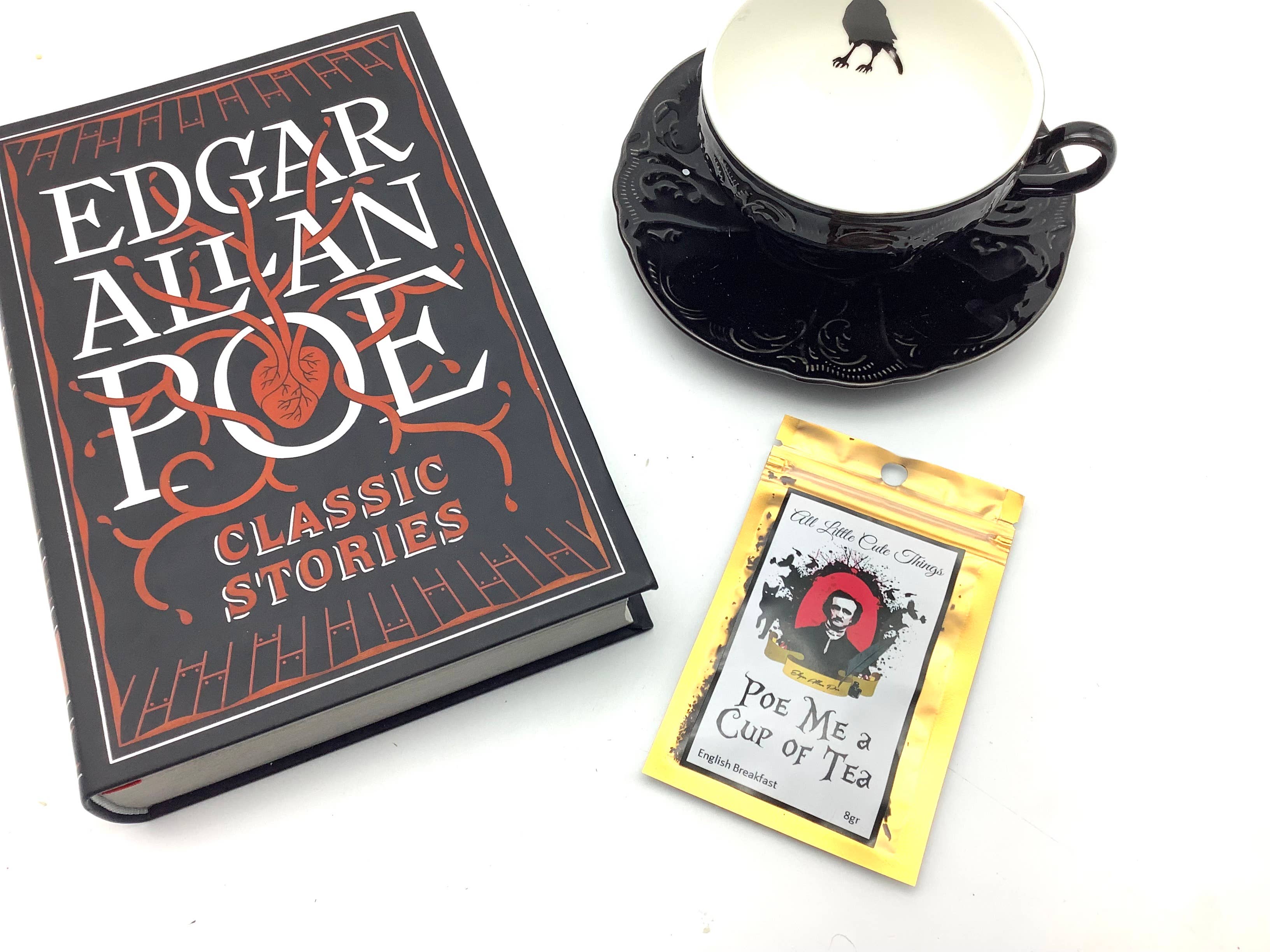 All Little Cute Things - Wholesale Loose Tea - Poe me some tea. Edgar Allan Poe loose tea packet book lover0