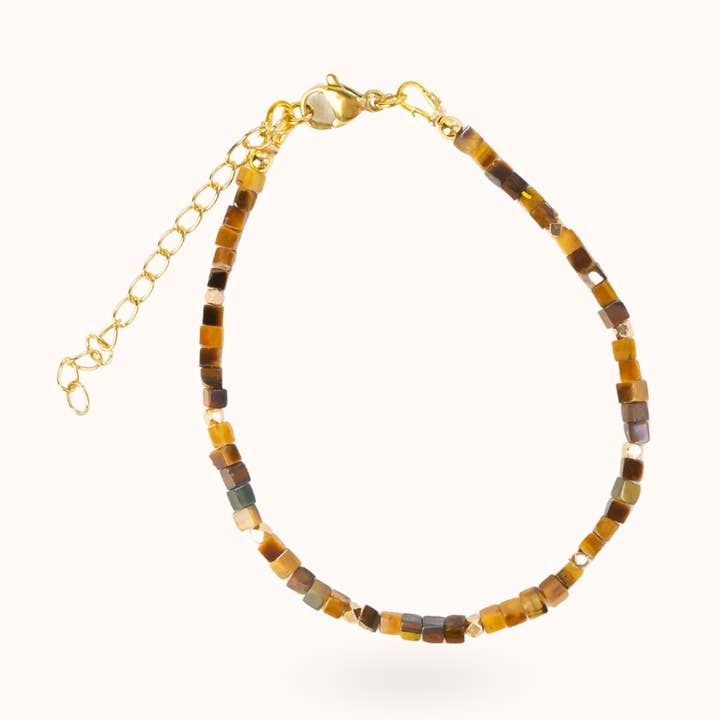 Bracelet Œil de Tigre Or pour la vente par Blue Buddha Jewelry