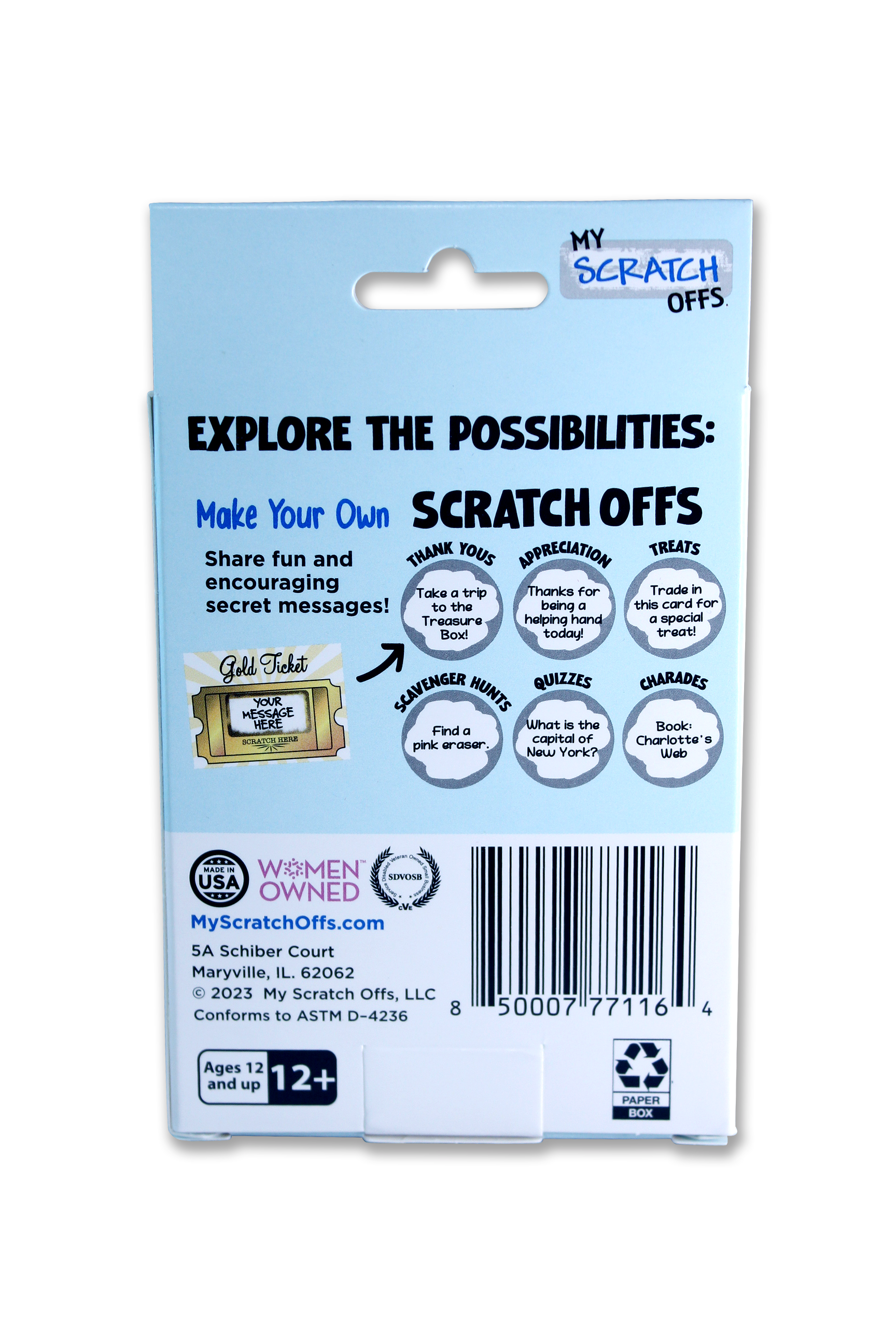 My Scratch Offs - Wholesale DIY Craft Kit - 50 Gold Ticket DIY Make Your Own Scratch Off Tickets Card2