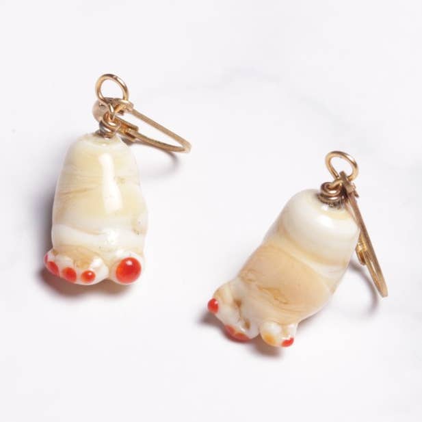 Meine großen Füße Ohrringe für den Großhandel von Sunset Yogurt