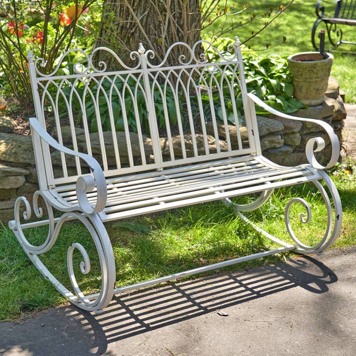 Zaer Ltd. International - Wholesale Bench - Iron Rocking Garden Furniture "Tatiana" Collection- 4 Option9