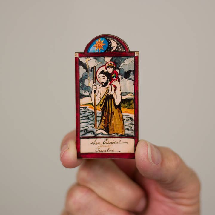 Lynn Garlick Retablos - Wholesale Painting/Drawing - San Cristobal - Travelers, Truck Drivers & Nightmares