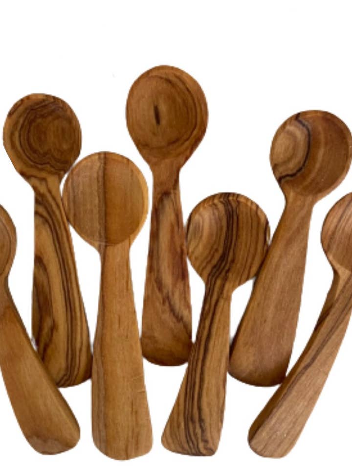 Spoonlets - Handcrafted Wild Olive Wood Table Spoons for wholesale by Boostani Crafts