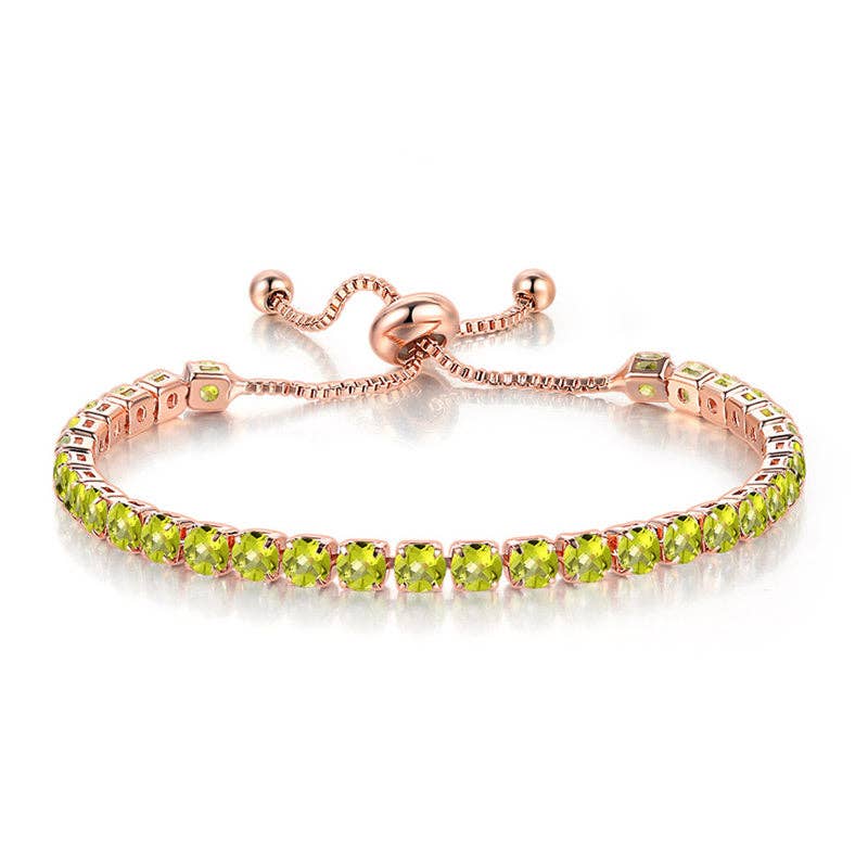 Perimade & Co. LLC - Wholesale Tennis Bracelet - Birthstone Wedding Tennis Bracelet in Solid Copper23