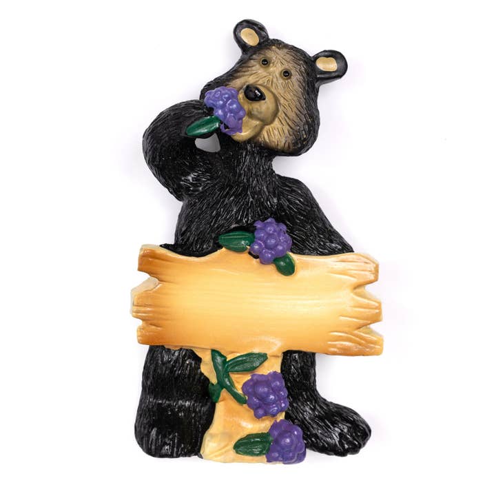 Huck L. Bear Magnet for wholesale by Mother Moose Gifts