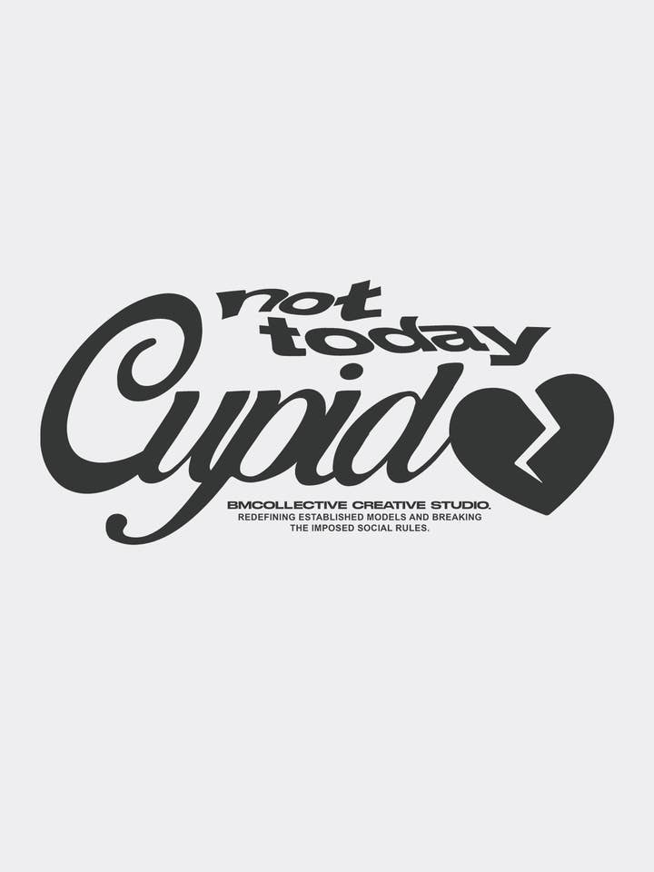 Not Today Cupid White Tee for wholesale by BMCollective