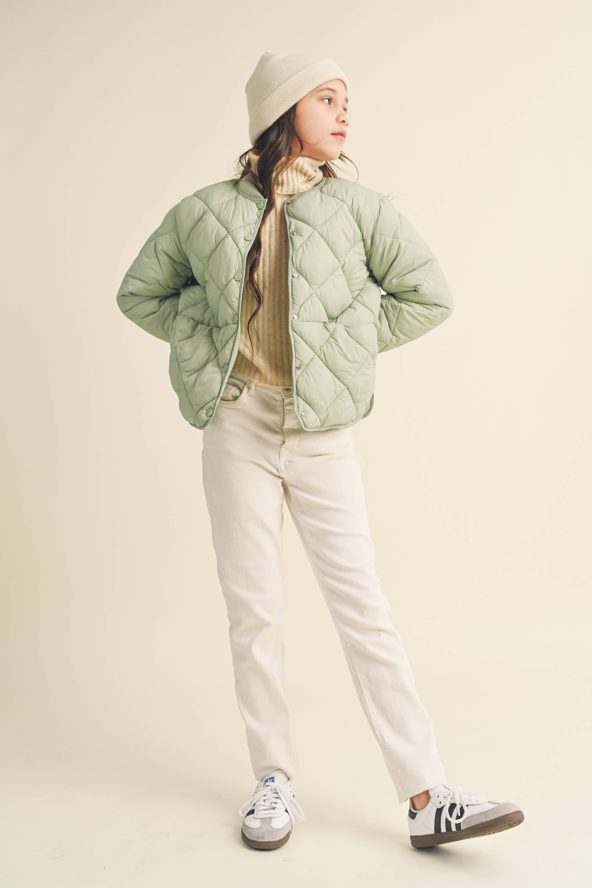 heart and arrow - Wholesale Puffer Jacket - Kids - TWEEN KIDS GIRLS QUILTED JACKET (7-14)1