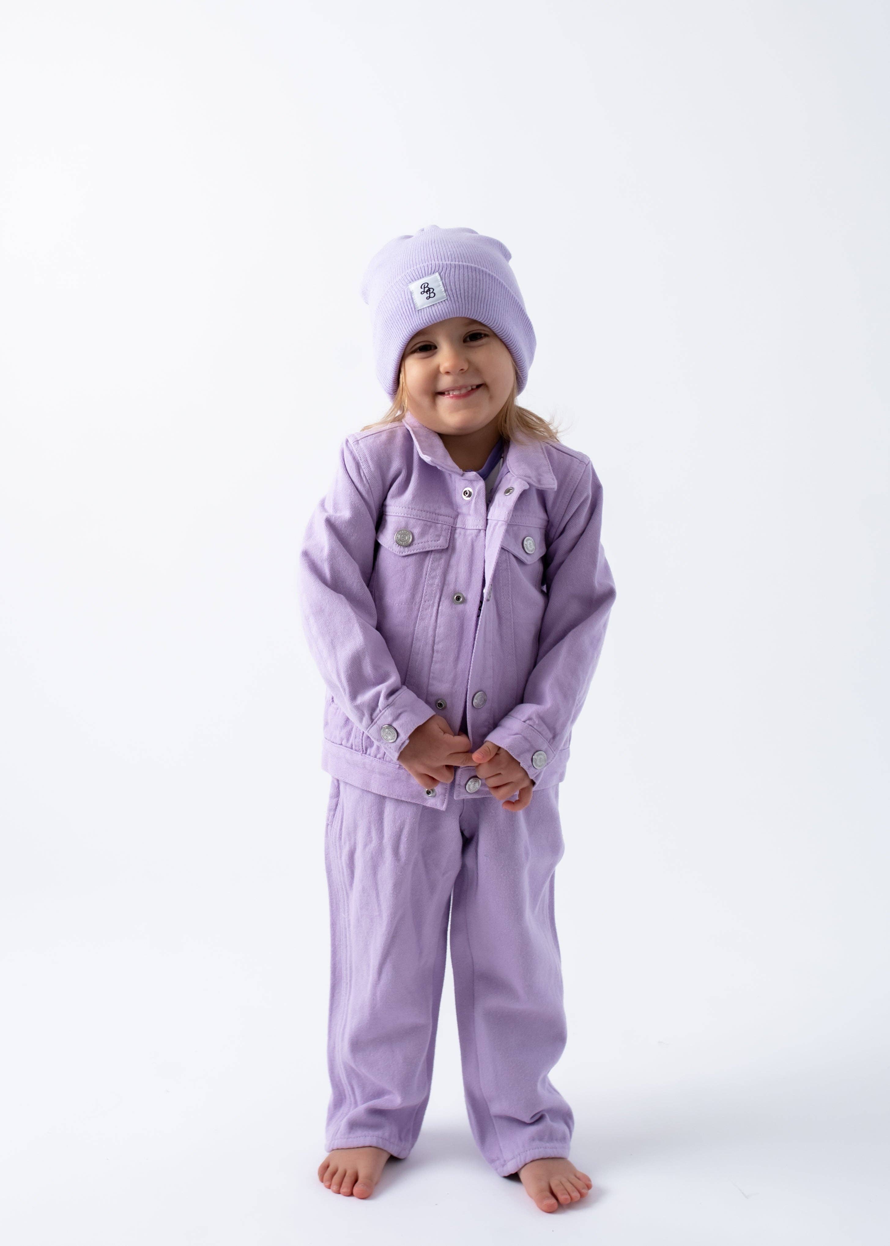 Bubble Baby - Wholesale Denim Jacket - Kids - Lilac | Bamboo Lined Denim Jacket3