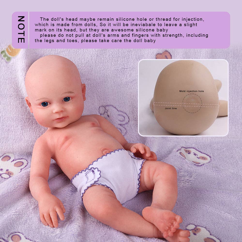 Serendoll – wholesale Doll – Kids – Serendoll 16.5"/ 42 Cm Full Silicone Reborn Baby Doll,solid4