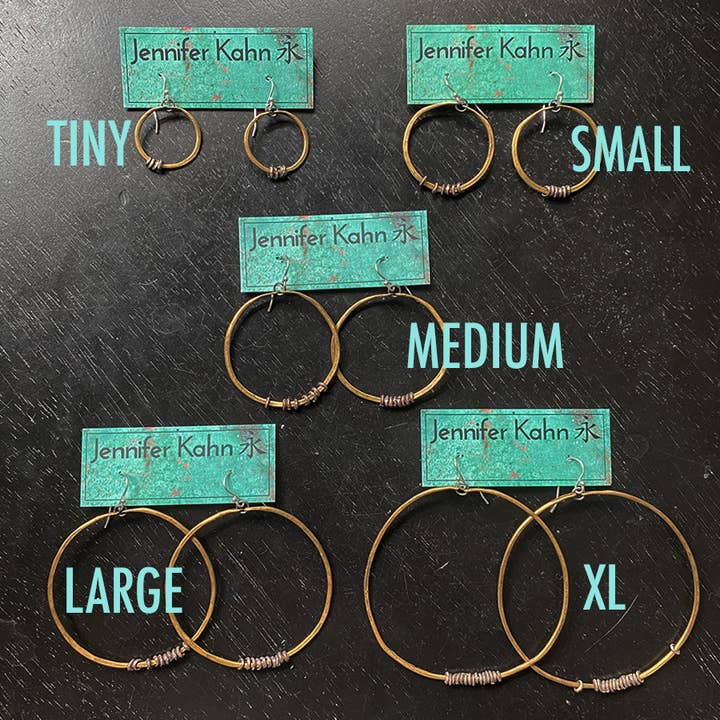 Jennifer Kahn Jewelry - Wholesale Hoop Earrings - Brass Hoop Earrings with Heishi9