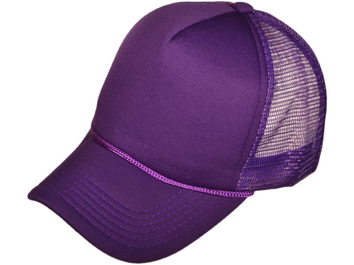 Buck Wholesale – Großhandel Trucker-Cap – Unisex – Buck Wholesale Schlichte Schaumstoff-Trucker-Caps mit Netzrückseite, mittleres Profil (44 Farben)49