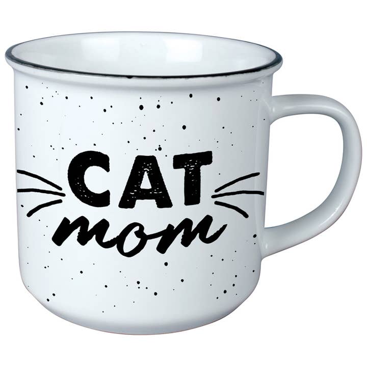 "Cat Mom" Vintage Mug for wholesale by Gift & Garden by Carson