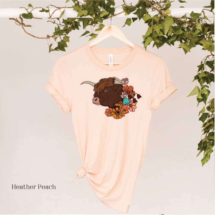 Floral Highland EXCLUSIVE DESIGN T-Shirt MF03 for wholesale by Raging Phoenix