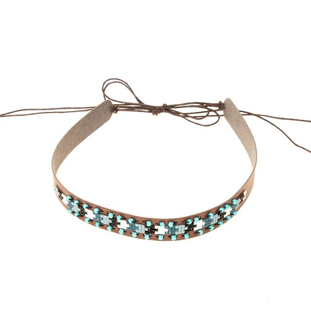 Hat Band - Leather with Tribal Beadwork - New! and other Purchase Wholesale bandas cumpleaños. Free Returns & Net 60 Terms on Faire trending on Faire.