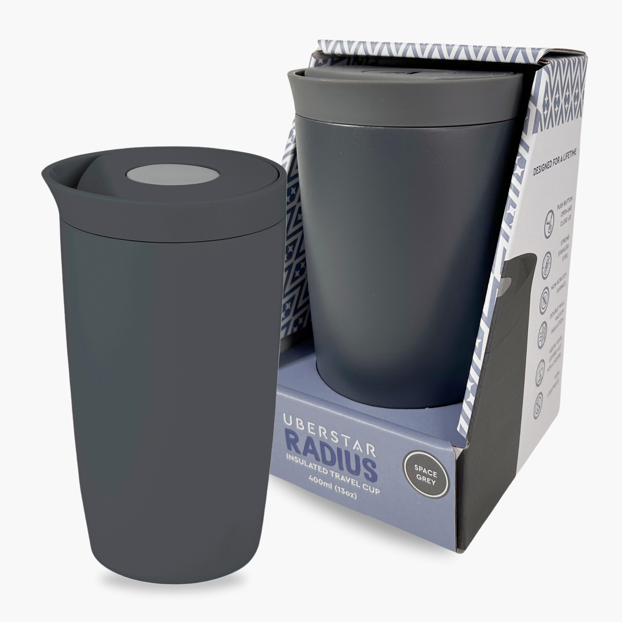 UBERSTAR – Engroshandel Thermokop – Rejsekaffekop i rustfrit stål, lækagesikker og isoleret6