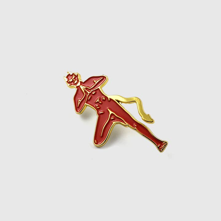 Badaboöm Studio - Wholesale Lapel Pin/Button - Satan's Yoga Pin