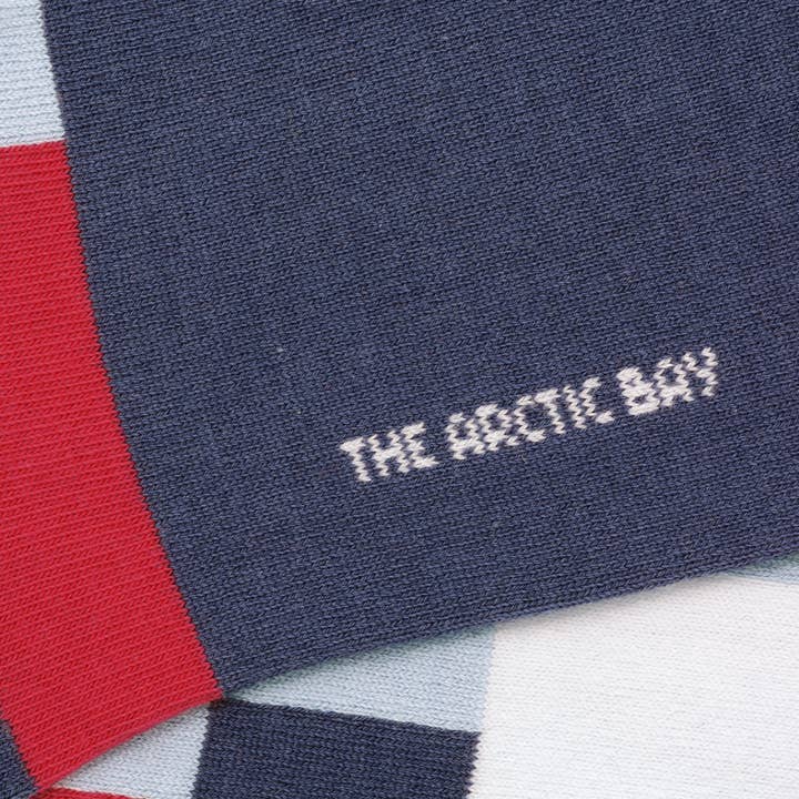 The arctic bay - Wholesale Socks - Unisex - Socks Fibonacci Blue/Red2