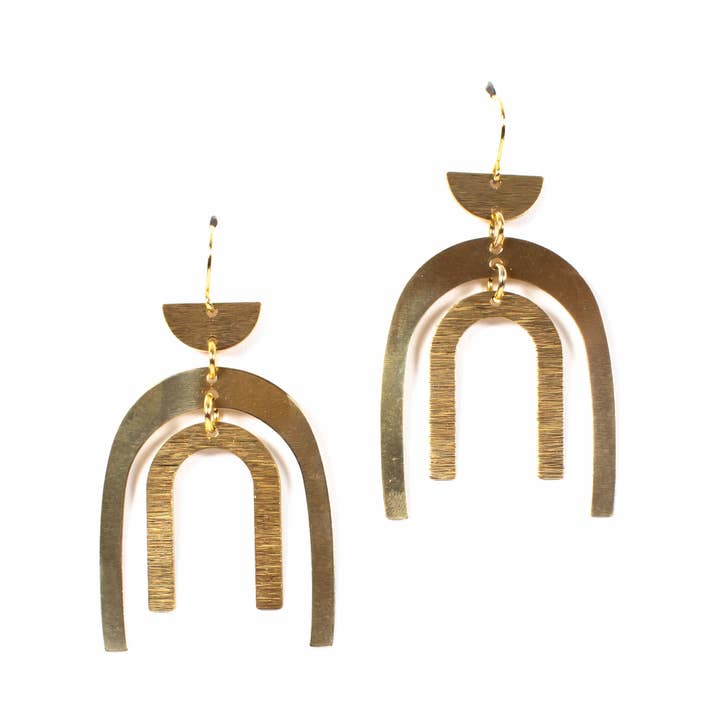 Geo Arch øreringe for engroshandel hos West + Laurel