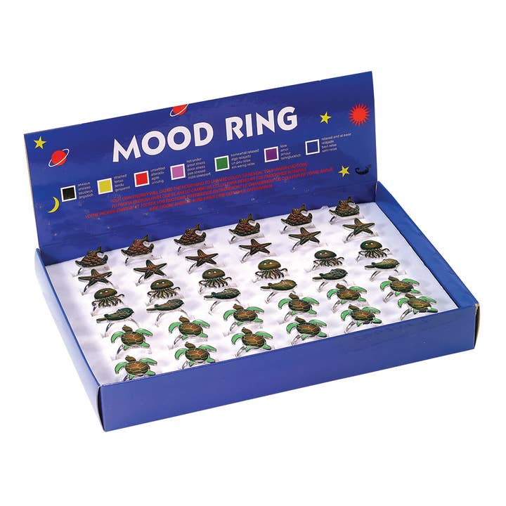 MOOD Sealife Verstellbarer Ring Box~36Stk-1Stk für den Großhandel von World End Imports Jewelry & Gifts