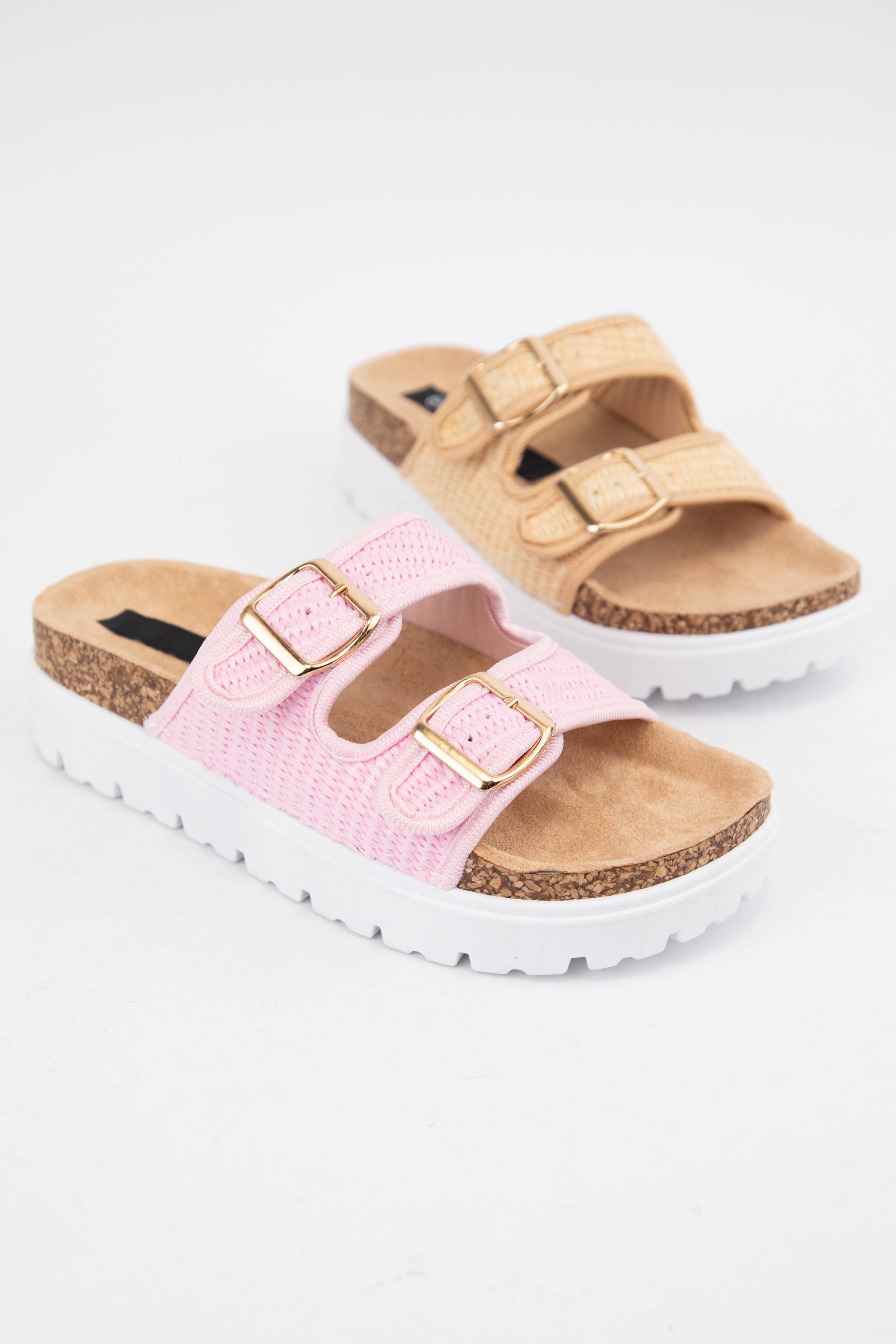 CCOCCI - Wholesale Sandals - Women's - JOONIE-03A RAFFIA DOUBLE STRAP PLATFORM SANDAL8