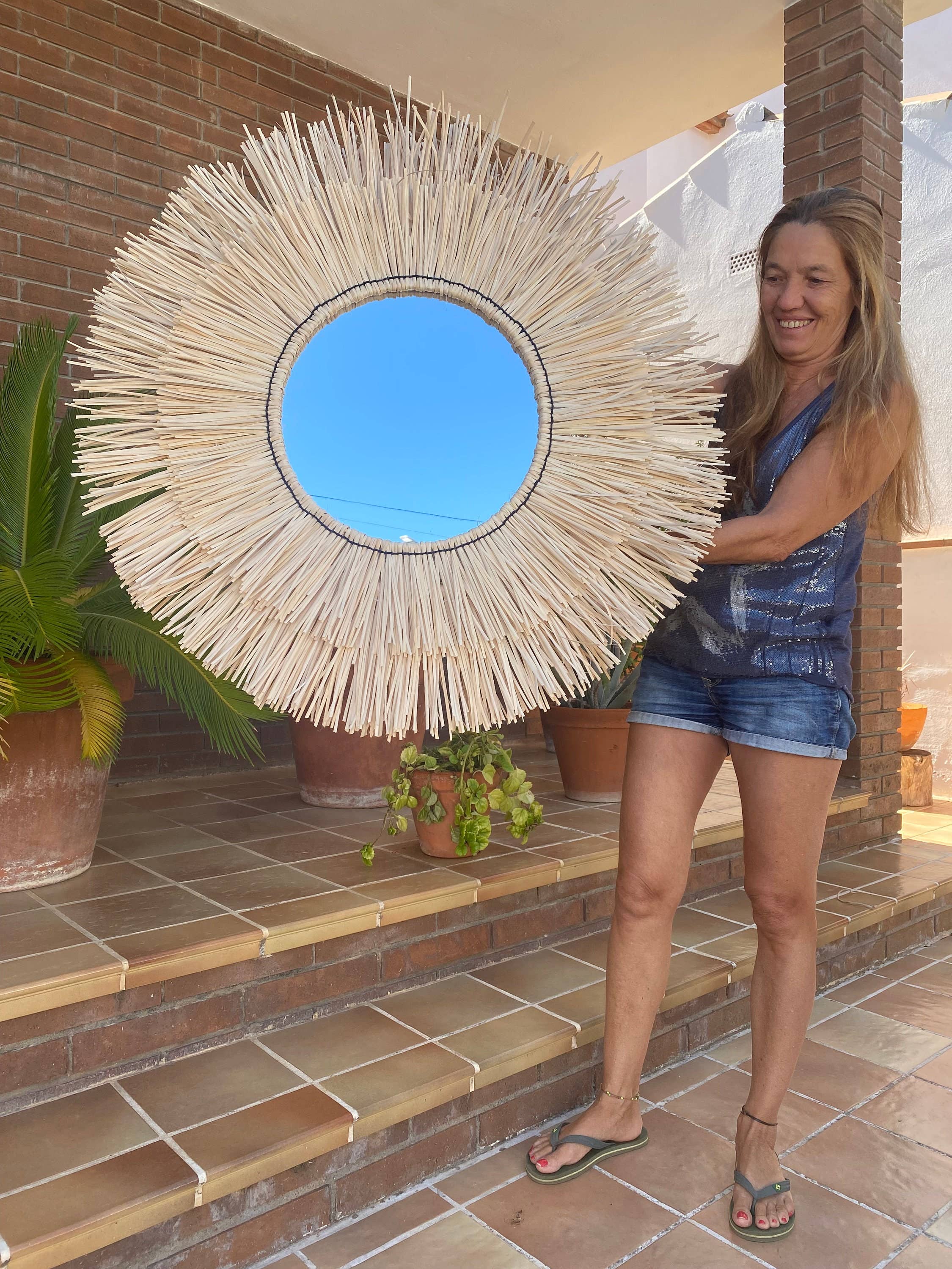 Geometrik Design - Wholesale Muurdecoratie met steen - Boho-stijl wanddecoratie van natuurlijke vezels9