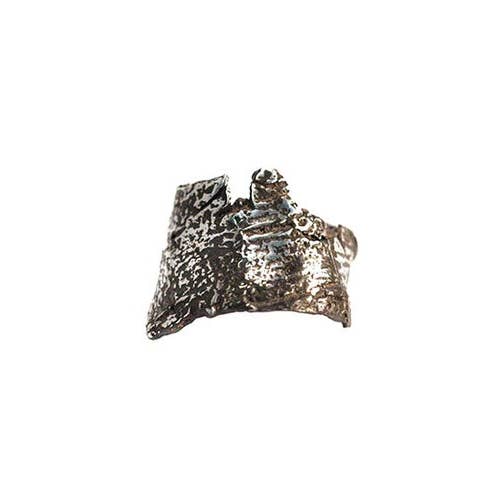 Corteccia Anello da Parete - Argento 925 con Patina per la vendita all'ingrosso da parte di Brooklyn Heavy Metal