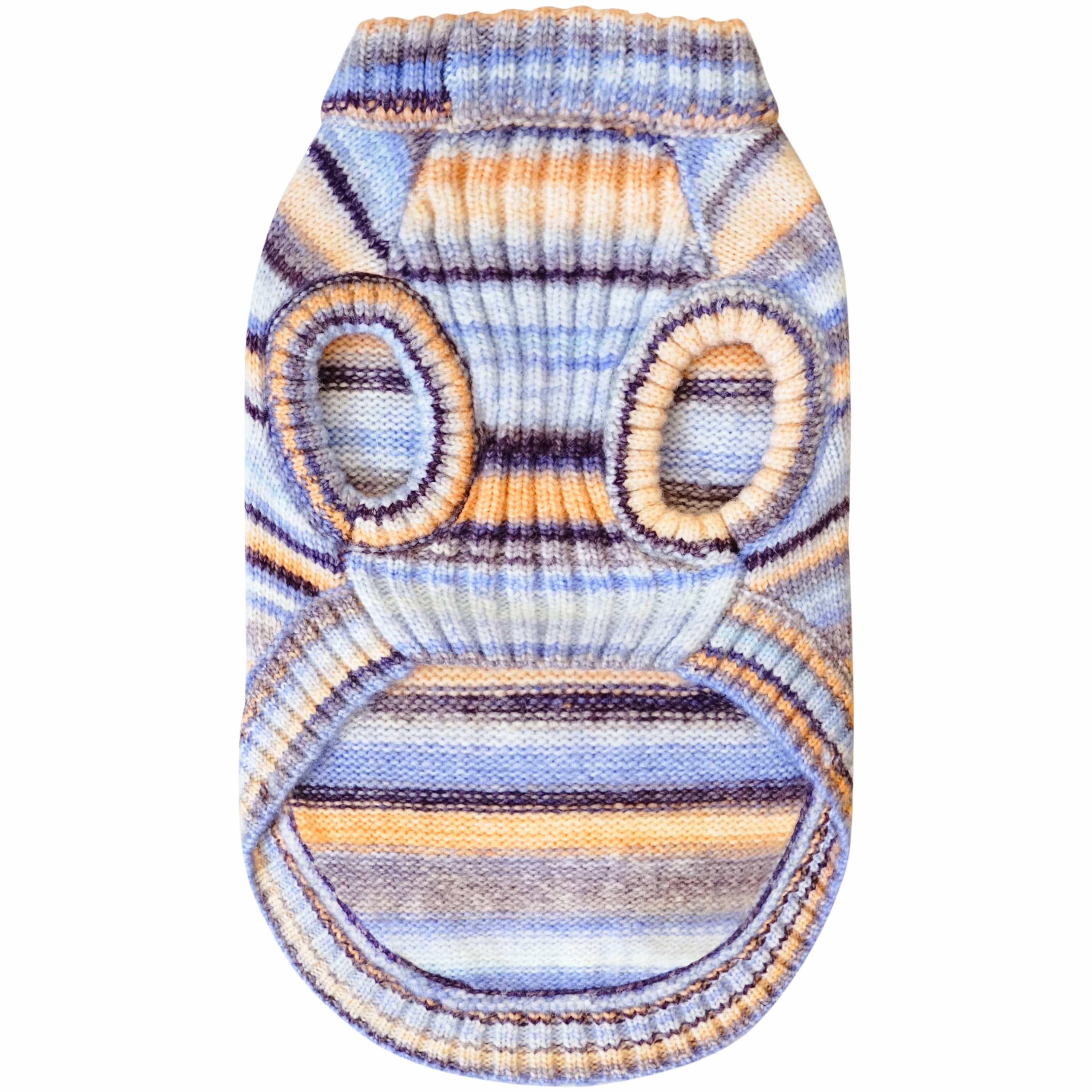 Blueberry Pet - Vendita all'ingrosso Maglione - Cani - Maglione girocollo in filato sfumato morbido e accogliente, lavorato a maglia su misura e tinto24