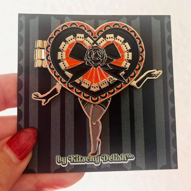 Kitschy Delish - Venta al por mayor Botón/prendedor - Eye Candy, alfiler grande de esmalte suave que se abre