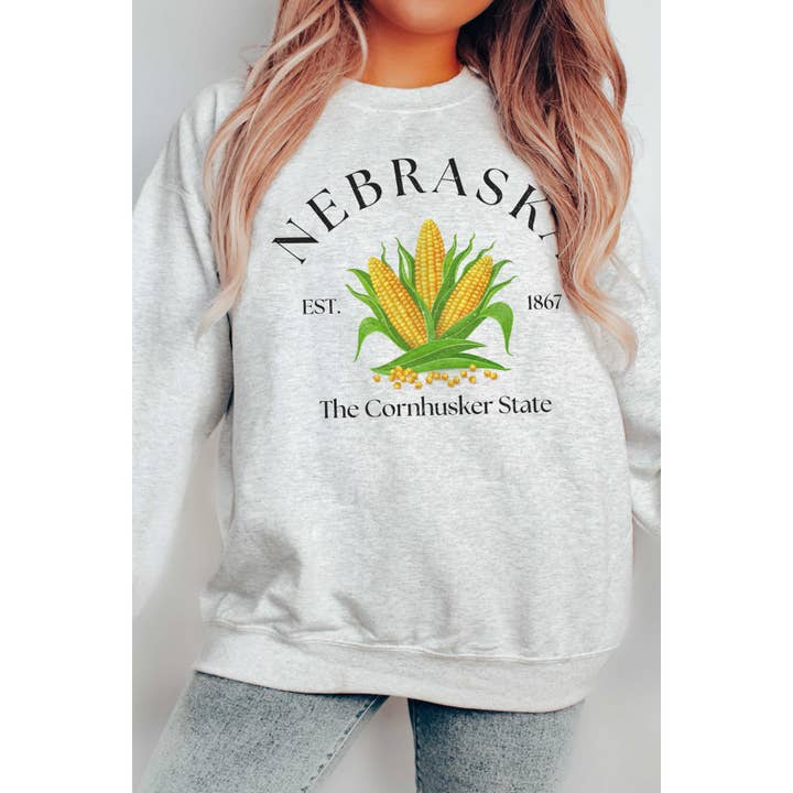 Sudadera gráfica NEBRASKA EL ESTADO DEL MAIZAL para venta al por mayor de A. BLUSH CO