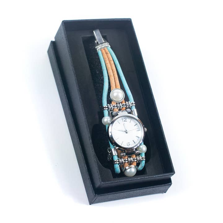 Meninas Bonitas Cork - Wholesale Wrist Watch - Women's - handmade cork watch WA-181-A3