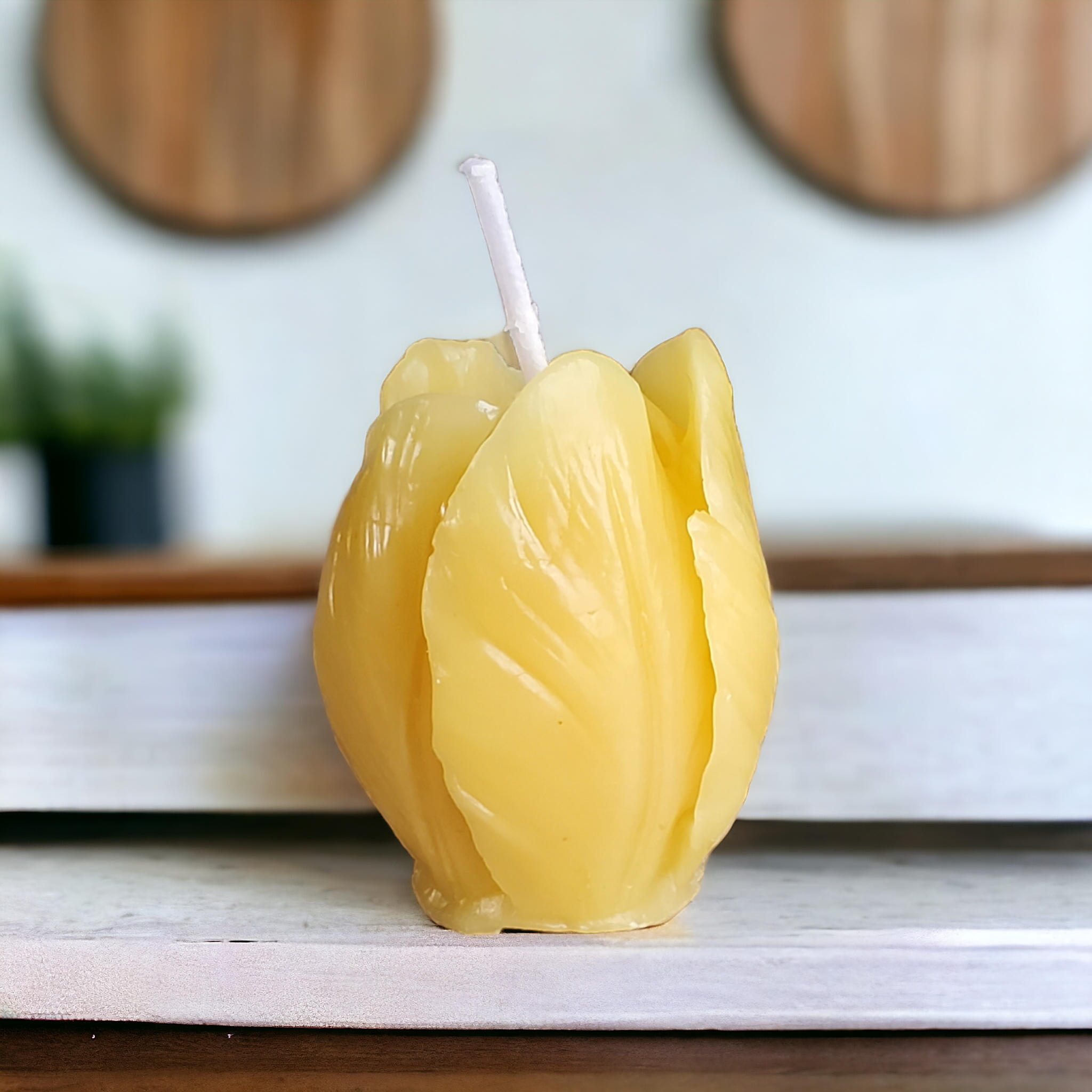 Different Branches – wholesale Novelty candle – Handmade in Ohio Single pure beeswax tulip candle no drip0