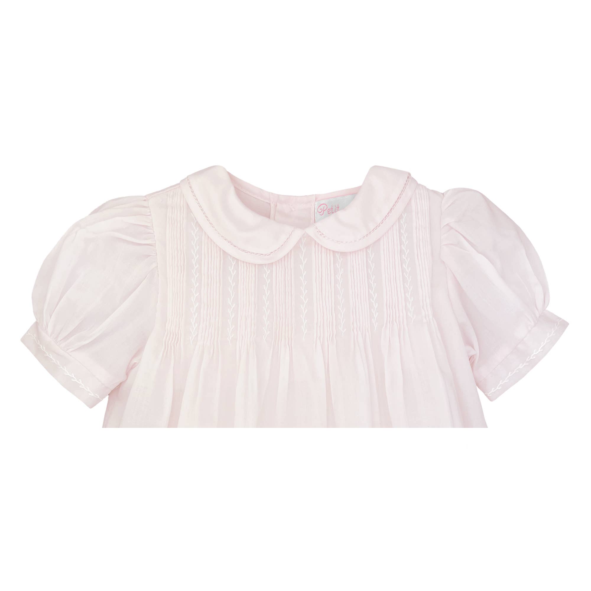 Petit Ami & Zubels - Wholesale Dress - Baby - Dress with Pintucks and Featherstitching2