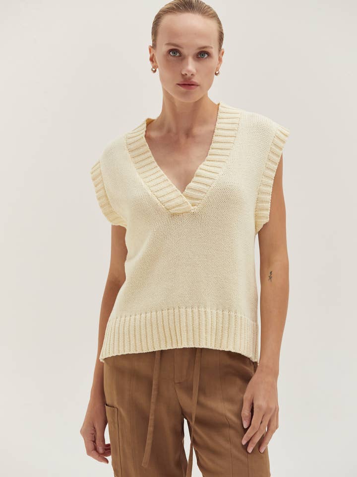 CT9450 - Regina Low Cut Sweater Vest for wholesale by Crescent