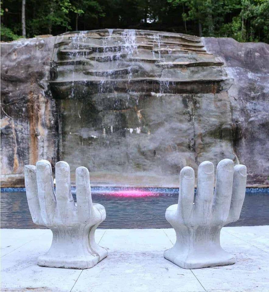 Selcouth Home – wholesale Chair – Concrete Hand Shaped Chair10