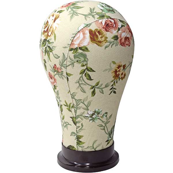 Majestic Wholesale - Wholesale Mannequin - FLOWER CANVAS BLOCK MANNEQUIN HEAD VARIOUS SIZES 21 22 23 24