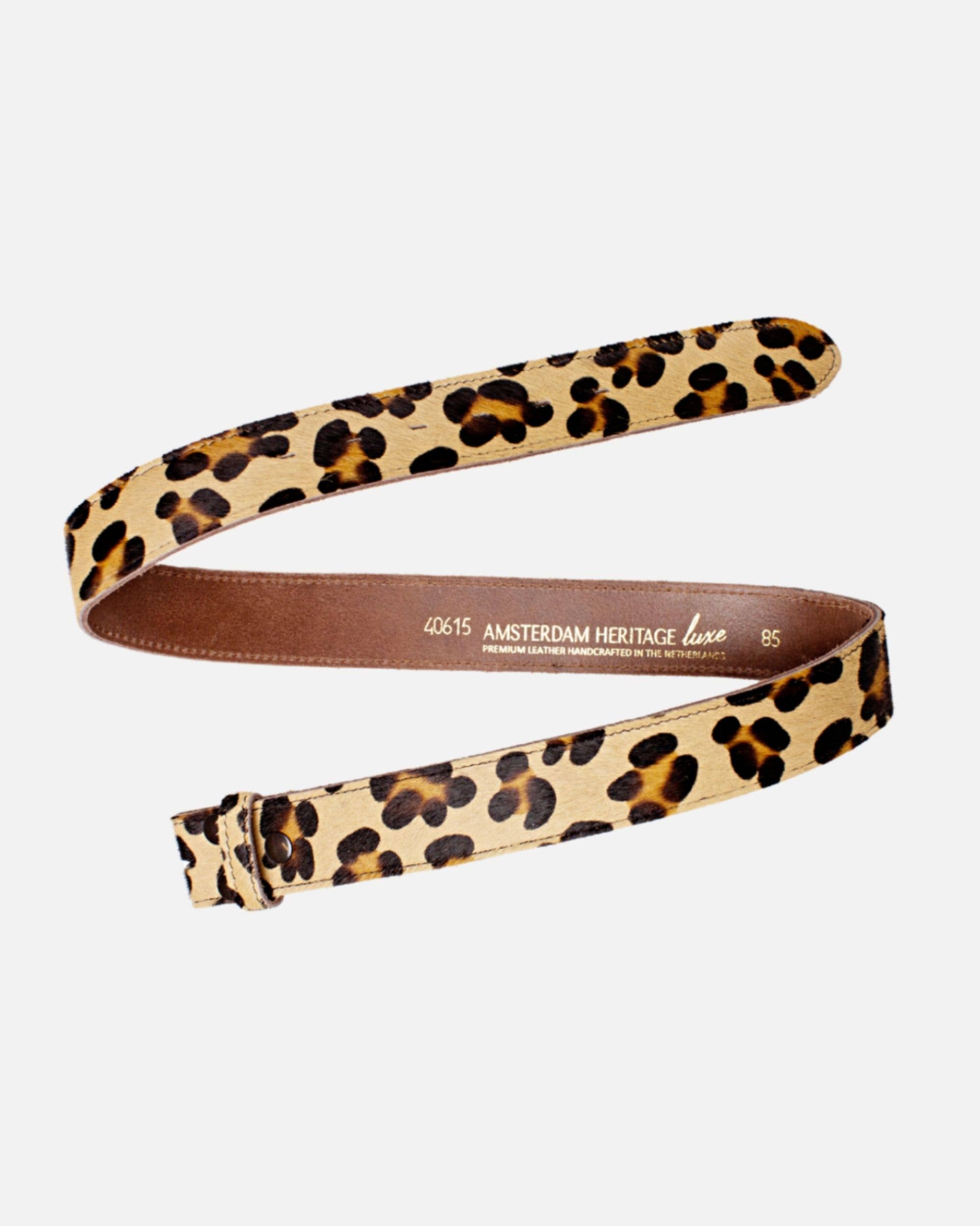 Amsterdam Heritage Leather Belts, Bags, Jackets & Apparel - Wholesale Belt - Women's - MADE TO ORDER Flavia | Cow-Hair Belt with Removable Buckle10