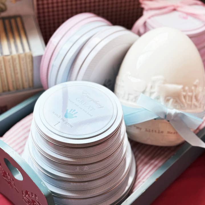 Child To Cherish® – wholesale Hand & footprint kit – Child & baby – Tower of Time-Blue2