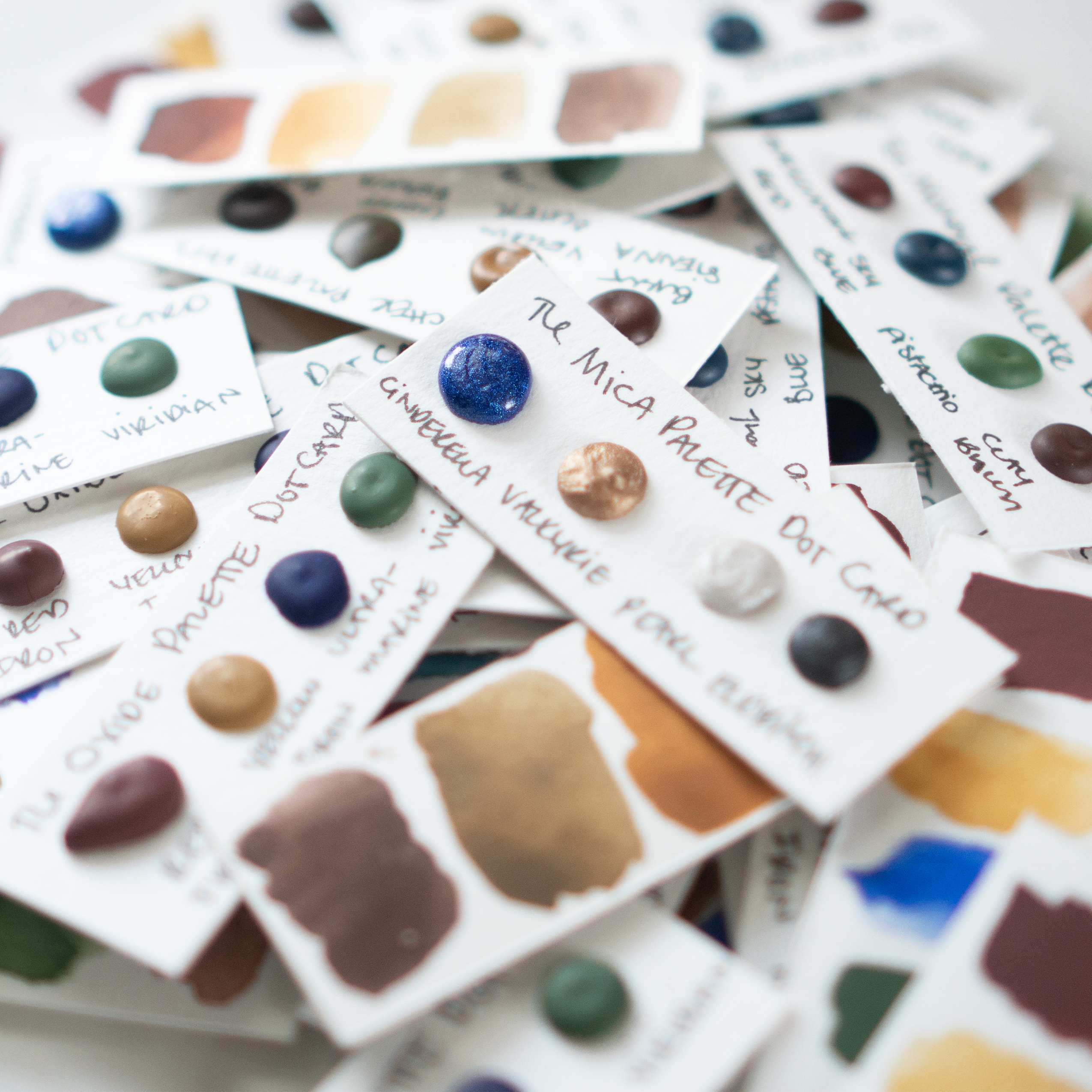Vintage Watercolors - Wholesale Watercolor Paint - The Oxide Palette Watercolor Dot Cards2