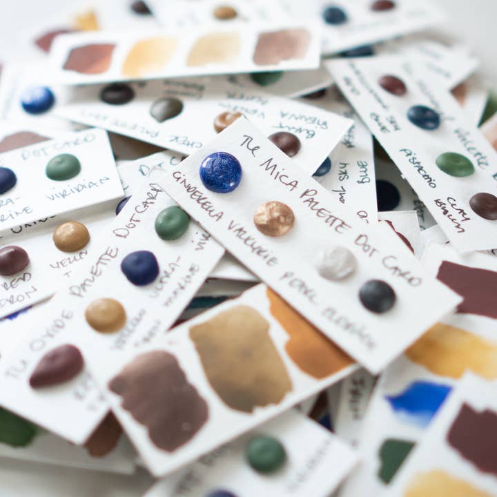 Vintage Watercolors – wholesale Watercolour paint – The Oxide Palette Watercolor Dot Cards2