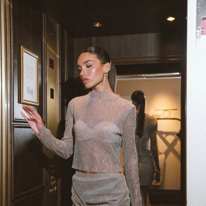 Top plissettato - TP2013 per la vendita all'ingrosso da parte di LUCCE