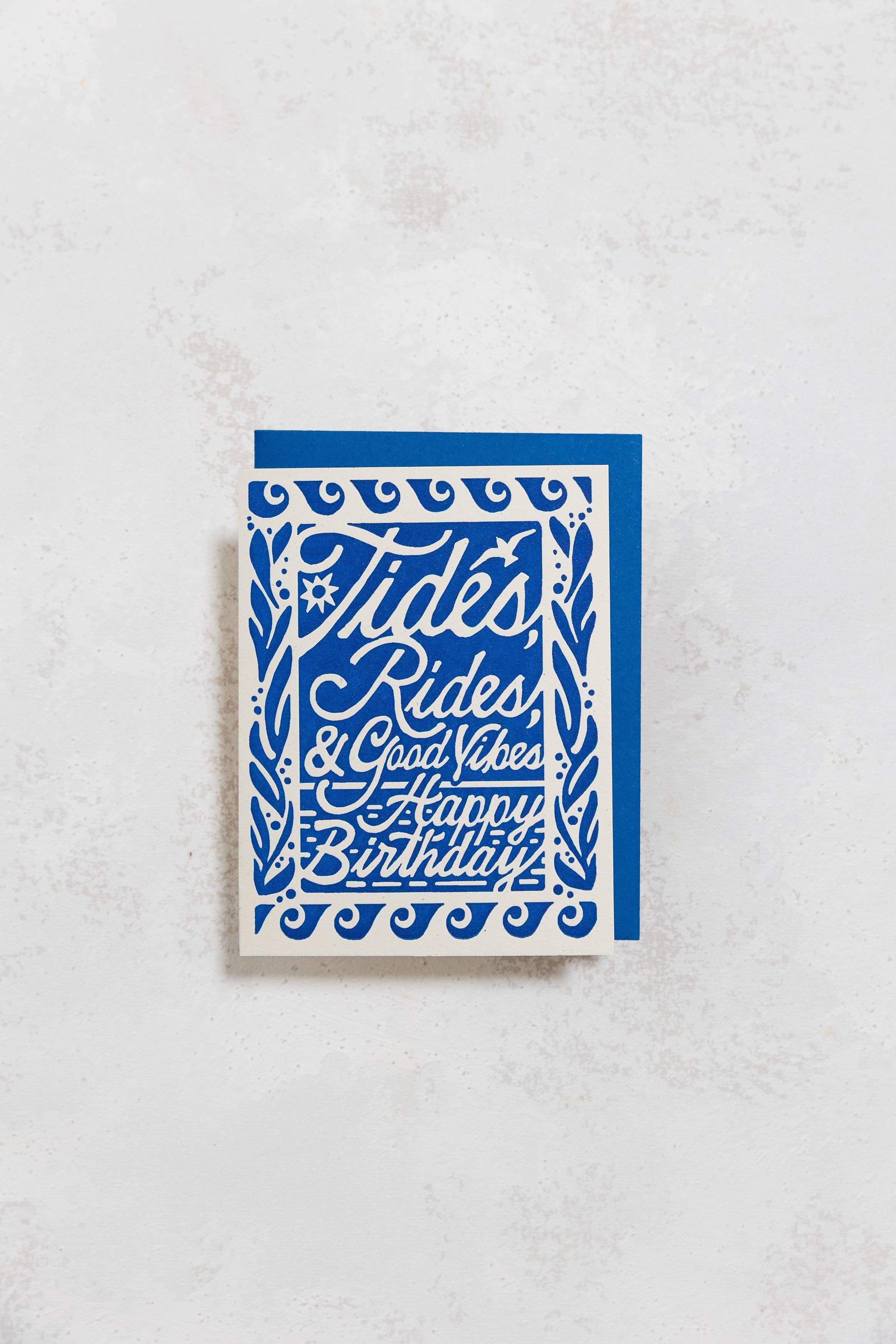 folio press & paperie - Wholesale Birthday Card - Tides, Rides, & Good Vibes Birthday