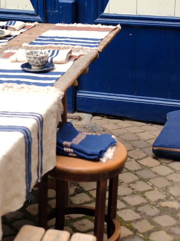 Max Allrounder 63x63x7cm Indigo voor wholesale door Libeco Home