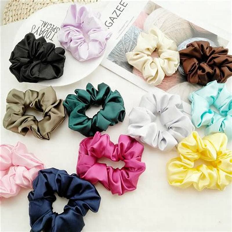 Meghcraft - Wholesale Scrunchie - Women's - Hair Scrunchies-Satin Scrunchies Bulk-Silk Scrunchy for Buns4