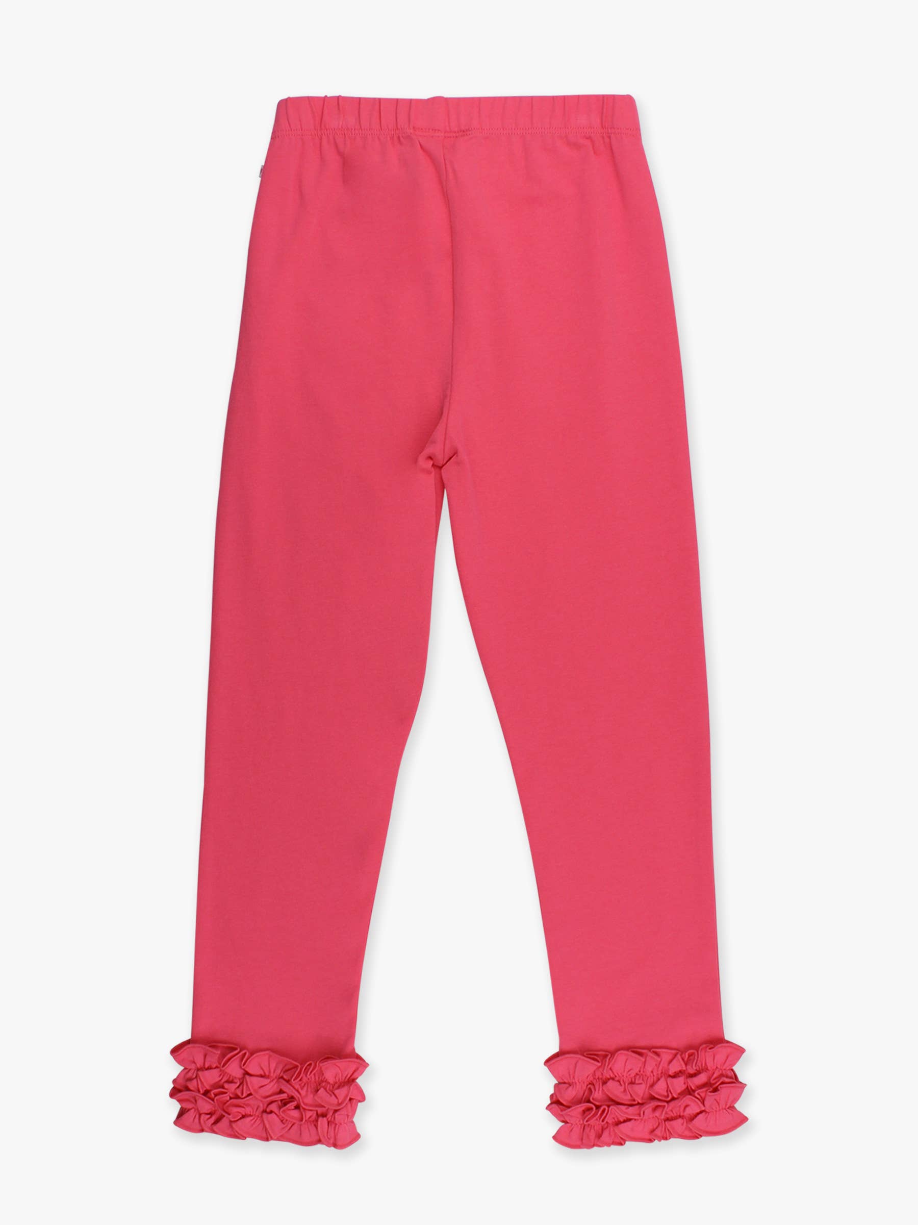 Girls Hot Pink Classic Ruffle Leggings for wholesale on Faire5