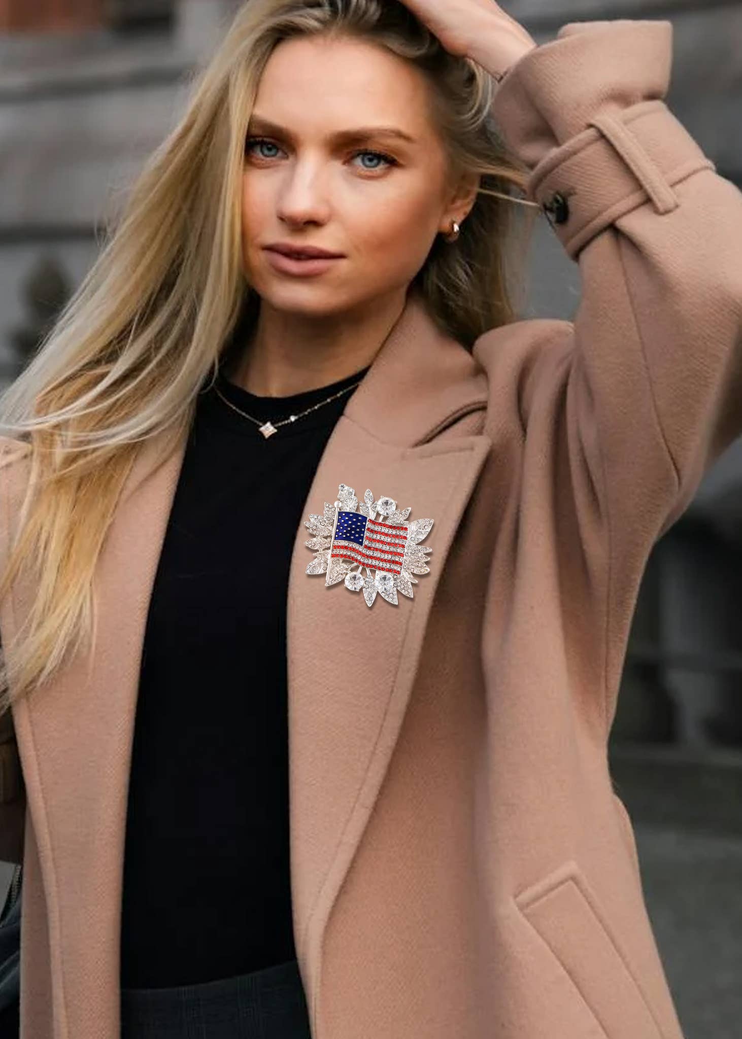 AK Brand – Großhandel Broschen – Brosche mit amerikanischer Flagge der USA, 4. Juli3