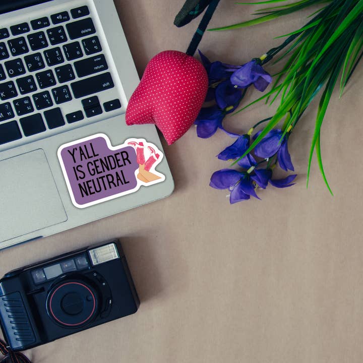 GetBullish - Wholesale Sticker - Y'all Is Gender Neutral Vinyl Die Cut Sticker Pride Western