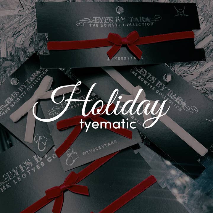 2025 Holiday Tyeogram | A Festive Red and White Planogram for wholesale by Tyes By Tara