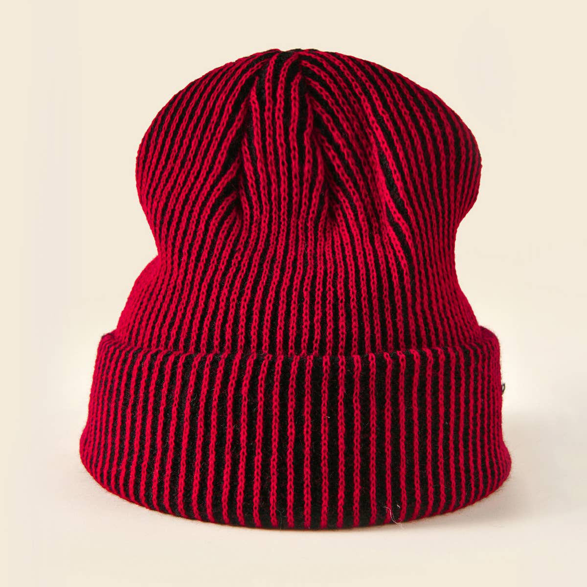 MKS America - Wholesale Beanie - Women's - Chic curled hat striped beanie8